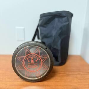 Vintage Drum Egyptian Darbuka Tabla Doumbek Alexandria Silver Aluminum & Bag